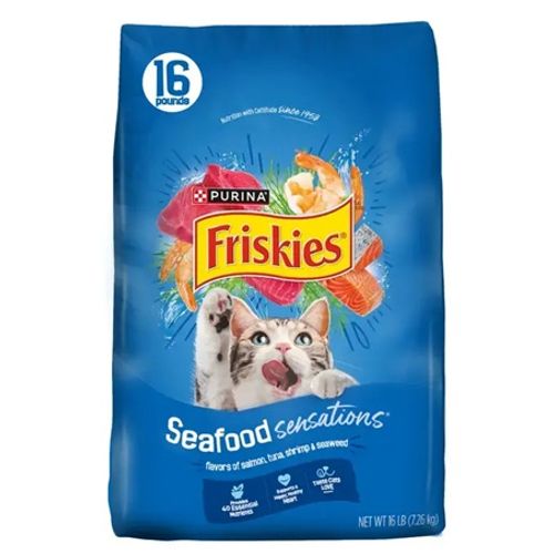 מזון יבש לחתולים פריסקיז Purina Friskies Surfin & Turfin Favorites מק