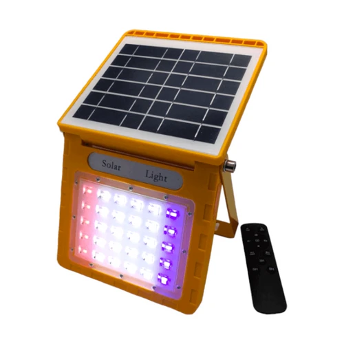 פרוז'קטור עוצמתי נייד 50W לשטח | נטען סולארי