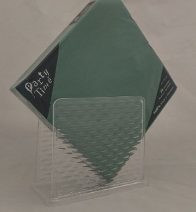 מעמד למפיות מרובע שקוף