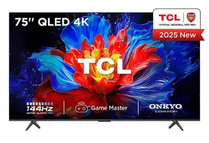 טלוויזיה TCL 75" QLED Mini Led 4K Google TV 75P8L יבואן רשמי