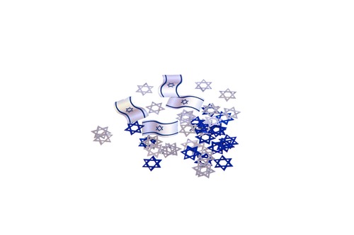 קונפטי יום העצמאות 50 גר'