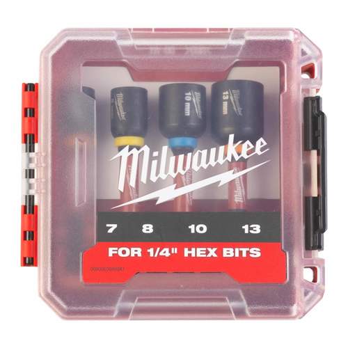 סט 4 בוקסות מגנטיות לאימפקט Milwaukee