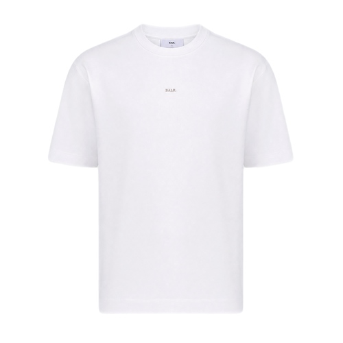 חולצה BALR מידות XS-XXL לגברים בגוון לבן עם מיני לוגו