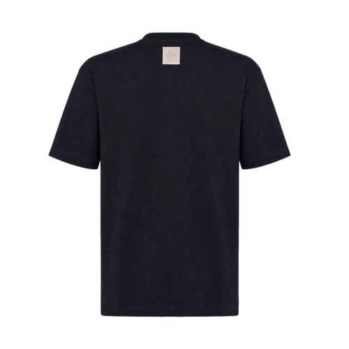 חולצה BALR מידות XS-3XL לגברים בגוון שחור עם הדפס לבן