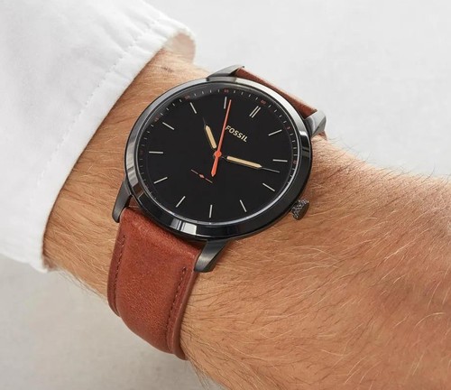 FOSSIL FS5305 שעון דק לגברים חדש 