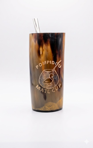 כוס מאטה מקרן שור עם בומביז׳ה | Pompidou Mate Cup