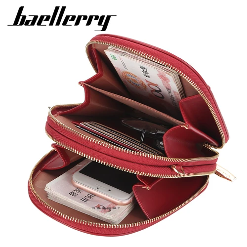תיק צד אופנתי לנשים | תיק כתף קטן עם תא לנייד | BAELLERRY