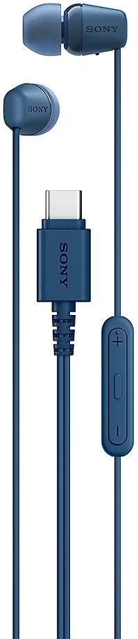 אוזניות תוך אוזן חוטיות עם מיקרופון Sony USB-C IER-EX15C - צבע כחול
