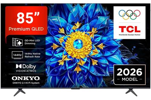 טלוויזיה 85 אינץ TCL 85P8L QD-Mini AI Android TV 4K SMART