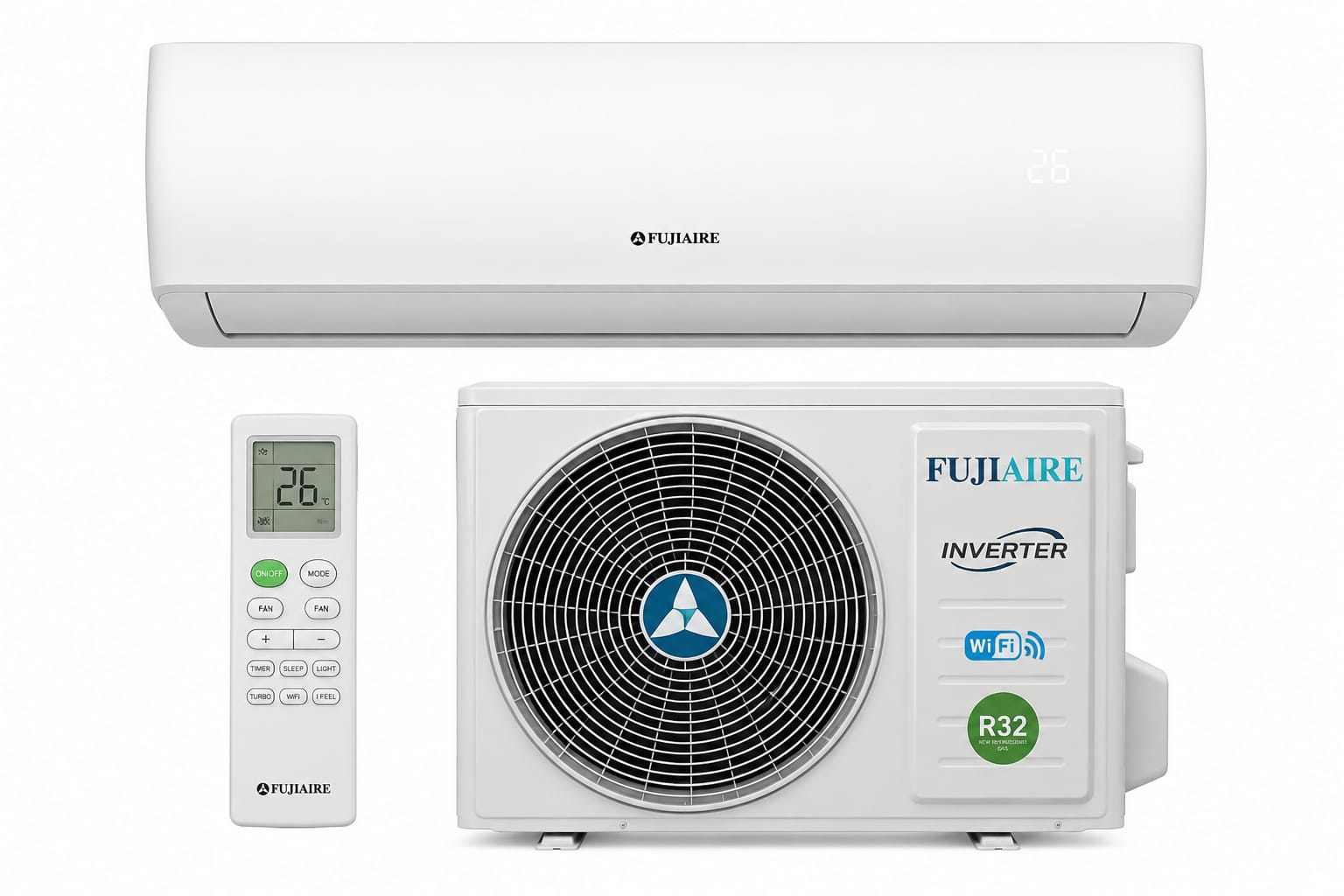 מזגן מפוצל אינוורטר 1.25 כ"ס FUJIAIRE FUJI-13000INVERTER