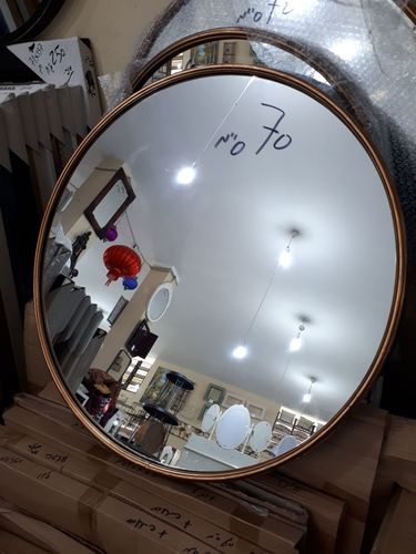 מראה עגולה זהב עתיק  -70 ס