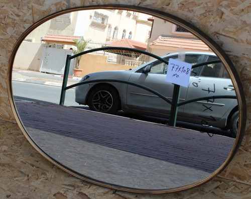 מראה אובלי-זהב עתיק 78*108 ס