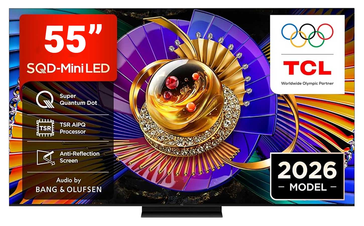 טלוויזיה 55 אינץ TCL 55C7L 144Hz SQD-Mini LED AI TV 4K 
