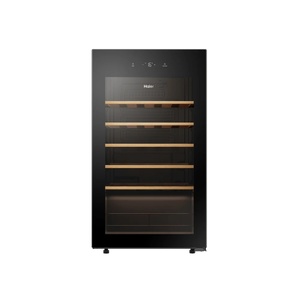 מקרר יין 34 בקבוקים Haier דגם HWS34GGH1 - צבע שחור עם דלת זכוכית