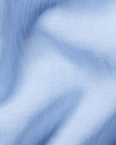 חולצת פשתן תכלת גזרה סלים -Sky blue pure linen slim fit shirt