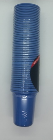 כוסות פלסטיק כחול קובלט 50 יח' 