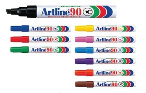 טוש Artline 90 ראש חתוך