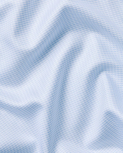 חולצה תכלת גזרת קלאסיק -Light blue non-iron stretch Greenwich weave cutaway classic fit shirt