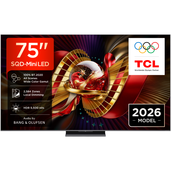 טלוויזיה 75 אינץ TCL 75C8L 144Hz SQD-Mini LED TV 4K 