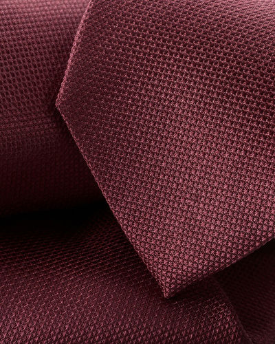עניבה - Burgundy red silk tie