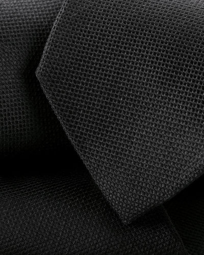 עניבה - Black textured silk tie