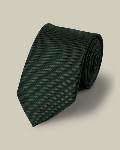 עניבה -Dark green stain resistant tie