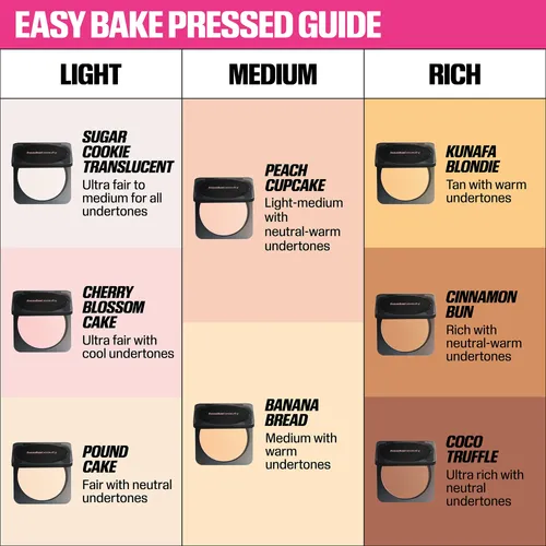 פודרה דחוסה הודה ביוטי Huda Beauty Easy Bake Pressed