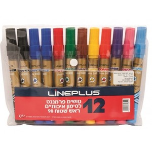 סט טושים פרמננט Line plus 90 X12