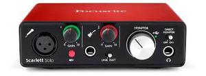 Scarlett SOLO כרטיס קול 2X2 תוצרת Focusrite G3