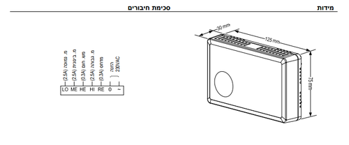 תרמוסטט חדר מיטב ERT50LCD 