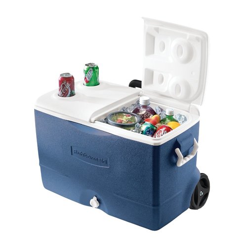 צידנית קשיחה על גלגלים EXTREEM   50 ליטר RUBBERMAID שומרת קור 5 ימים