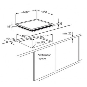 כיריים Zanussi ZVM640X 