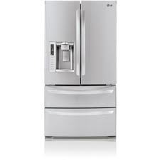 מקרר 4 דלתות מקפיא תחתון LG דגם GRL28EMP אל ג'י