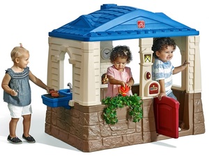 בית משחק לילדים ארבע העונות עם גריל ומטבח חום 7887