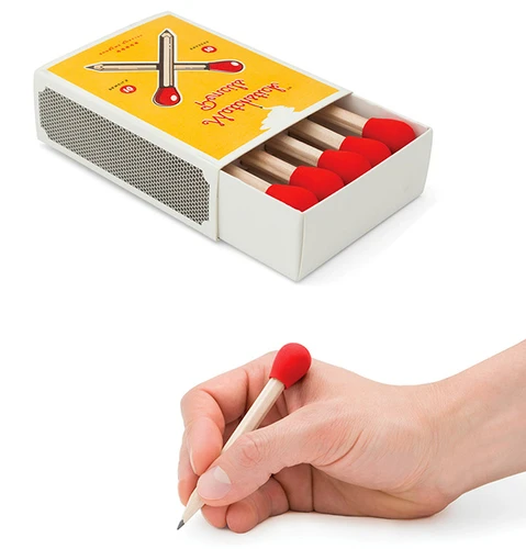 עפרונות בקופסת גפרורים Matchstick Pencils