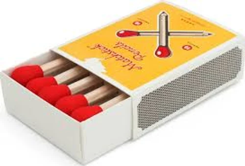 עפרונות בקופסת גפרורים Matchstick Pencils