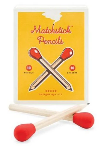 עפרונות בקופסת גפרורים Matchstick Pencils
