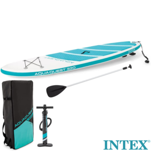 גלשן סאפ מתנפח לים למשקל עד 150 ק"ג אורך 320 ס"מ 68242 Intex AquaQuest bestway 