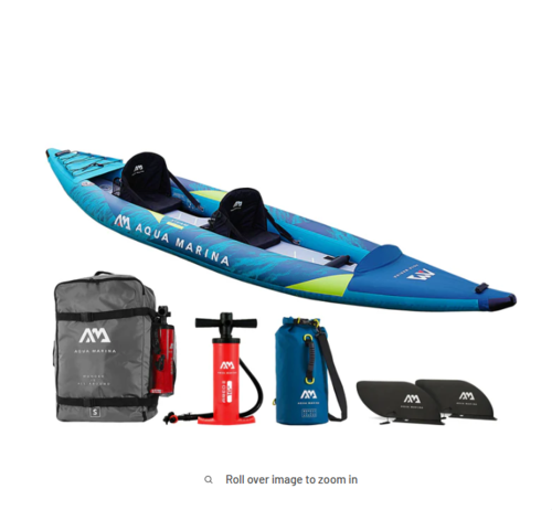 קיאק מתנפח זוגי אקווה מרינה מקצועי AQUA MARINA ST412 STEAM 