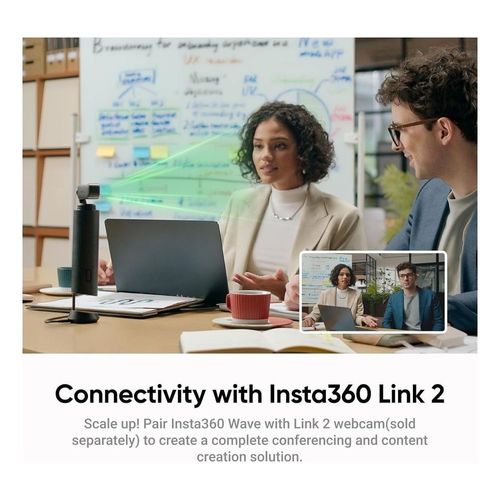רמקול חכם עם הקלטת AI לסיכומי שיחות Insta360 Wave