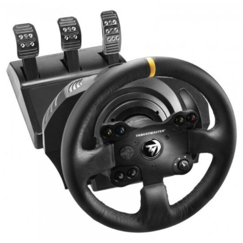 שיריון אילת Thrustmaster TX-RW Leather Edition Feedback הגה מירוצים עם דוושות Xbox One/PC