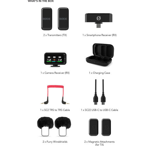 מיקרופון אלחוטי זוגי Rode Wireless Micro Camera Kit יבואן רשמי