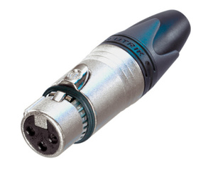 NC3FXX-EMC נקבה XLR לכבל 3 פין NEUTRIK עם מיסוך
