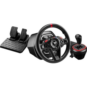 שיריון אילת Thrustmaster T128P הגה מרוצים עם היזון חוזר ודוושות מגנטיות PS4/5/PC