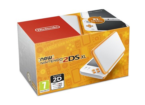 New Nintendo 2DS XL White and Orange