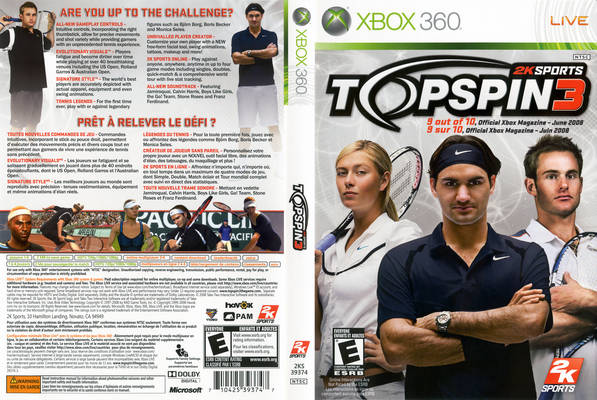 Xbox360 : TOP SPIN 3