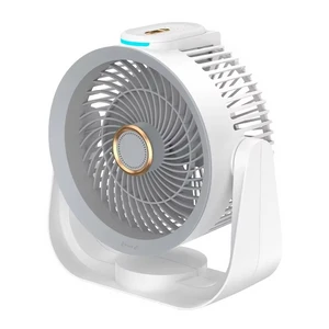 מאוורר טורבו שולחני/קיר נטען USB ותאורת לילה G10