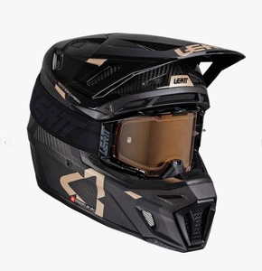 קיט קסדה ומשקף שחור Leatt Moto 9.5 Carbon V25 + Goggles 6.5 Iriz
