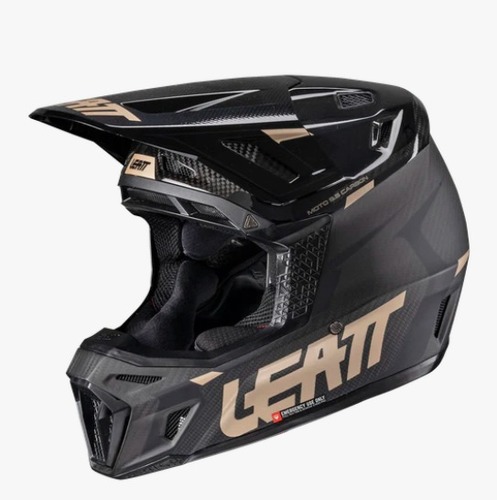 קיט קסדה ומשקף שחור Leatt Moto 9.5 Carbon V25 + Goggles 6.5 Iriz