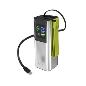 סוללת גיבוי עם כבל נגלל ECO PB-2100 20,000mAh PD 100W